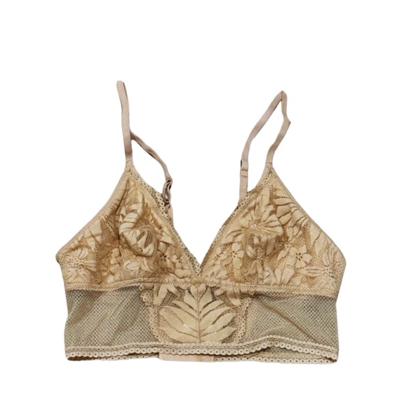 aerie Other - Aerie Cream Lace Bralette Crop Top Small | Soft Seamless Wireless Fairycore